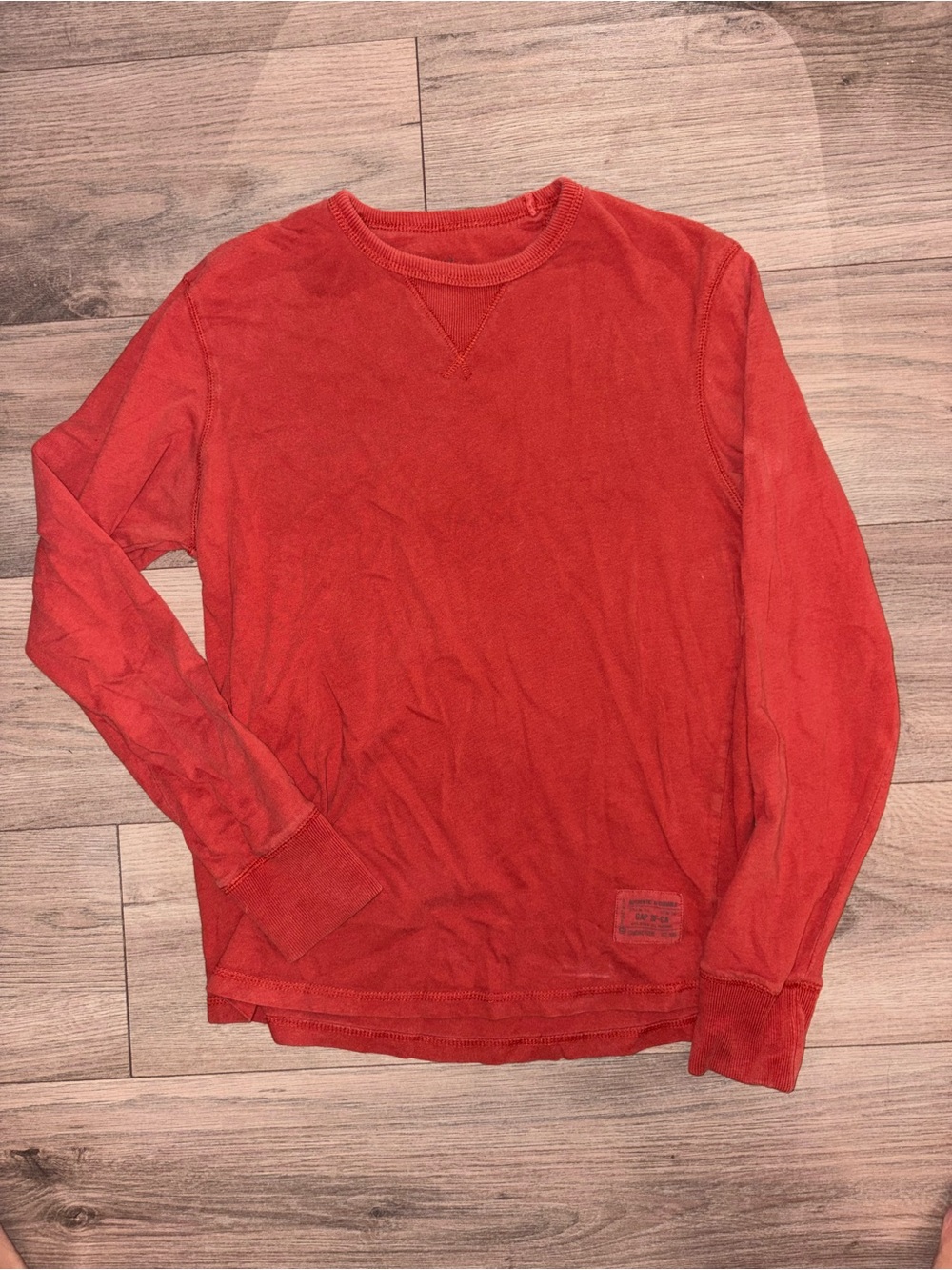 Orange Long Sleeve Crewneck Sweatshirt